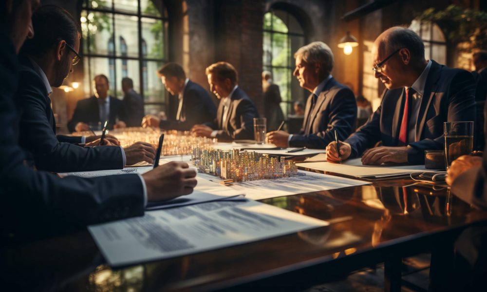 Business meeting, business negotiations, executive meeting.